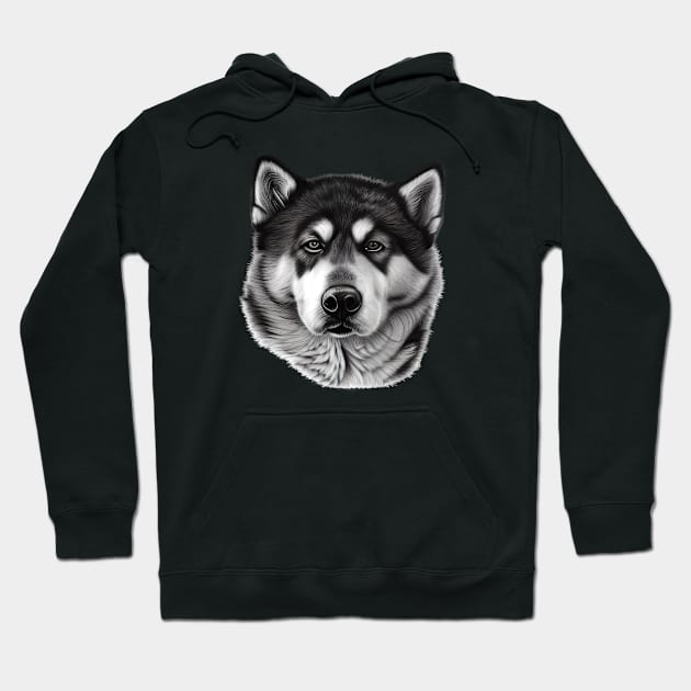 Alaskan Malamute Dog Hoodie by KayBee Gift Shop